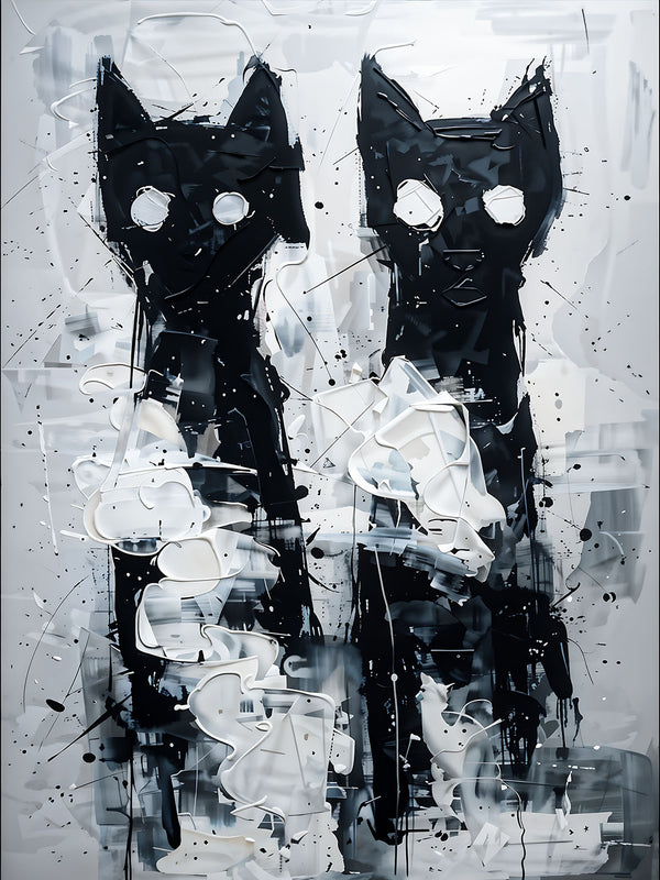 Limited art print "two cats"