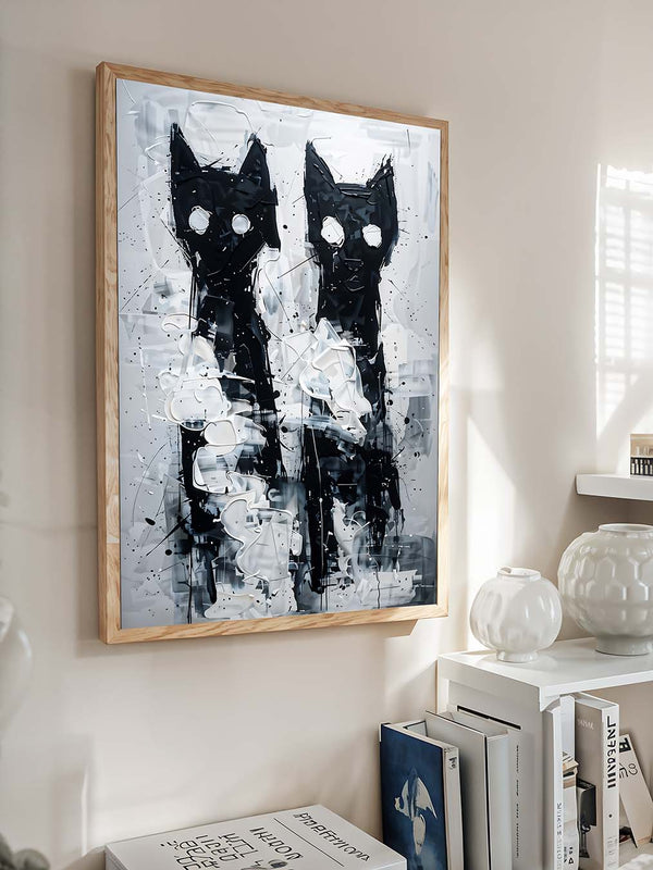 Limited art print "two cats"