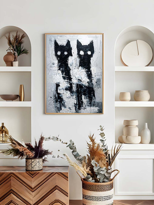 Limited art print "two cats"