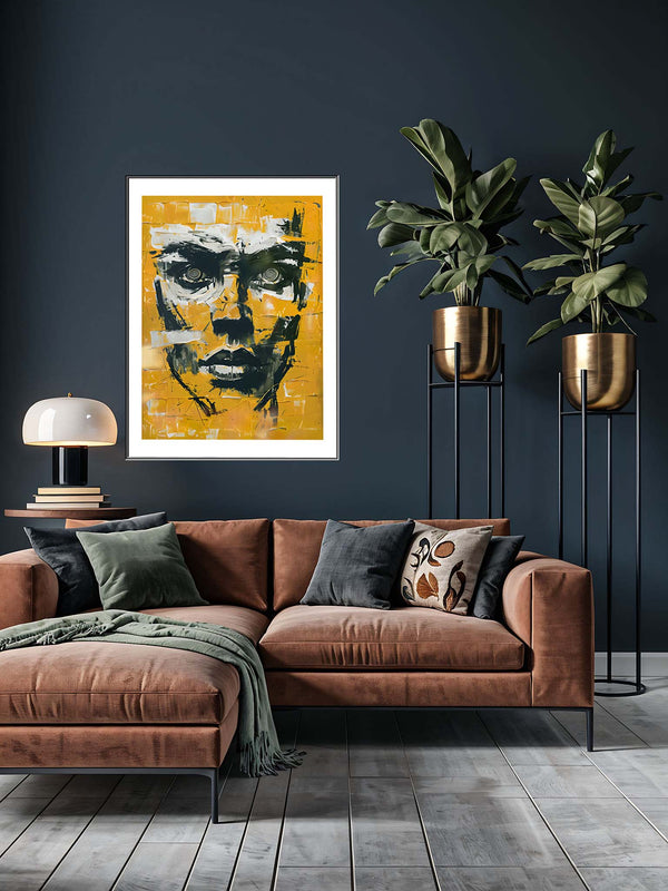 Limitierter Kunstdruck "the yellow face"